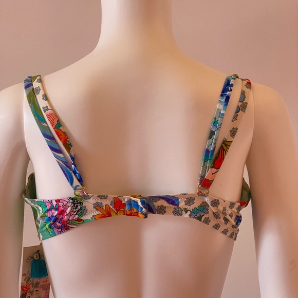 NWT Johnny Was Floral Swim Bikini Top - Picture 6 of 8